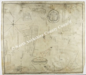 Historic map of Gilling 1780